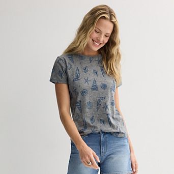 Petite Sonoma Goods For Life® Everyday Short Sleeve Crewneck Tee