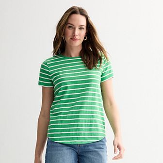 Petite Sonoma Goods For Life® Everyday Short Sleeve Crewneck Tee