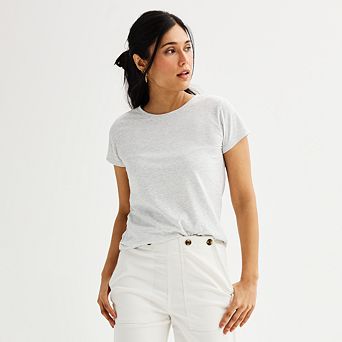 Petite Sonoma Goods For Life® Everyday Short Sleeve Crewneck Tee