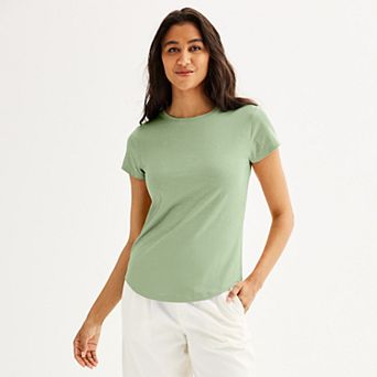 Petite Sonoma Goods For Life® Everyday Short Sleeve Crewneck Tee