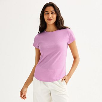 Petite Sonoma Goods For Life® Everyday Short Sleeve Crewneck Tee