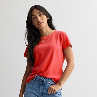 Petite Sonoma Goods For Life® Everyday Short Sleeve Crewneck Tee