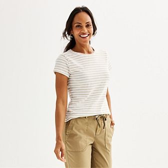 Petite Sonoma Goods For Life® Everyday Short Sleeve Crewneck Tee