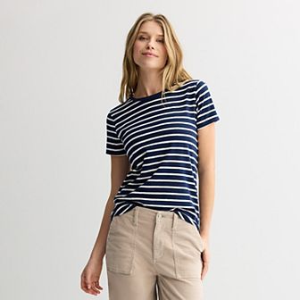 Petite Sonoma Goods For Life® Everyday Short Sleeve Crewneck Tee