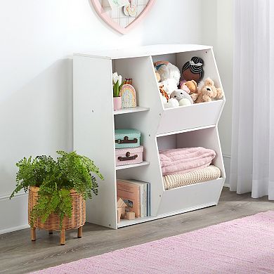 Badger Basket Side-by-Side Combo Shelves & Bins Storage Unit