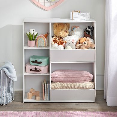 Badger Basket Side-by-Side Combo Shelves & Bins Storage Unit