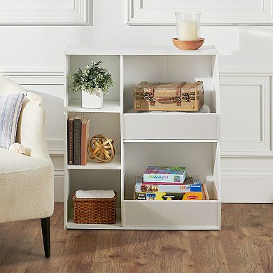 Badger Basket Side-by-Side Combo Shelves & Bins Storage Unit