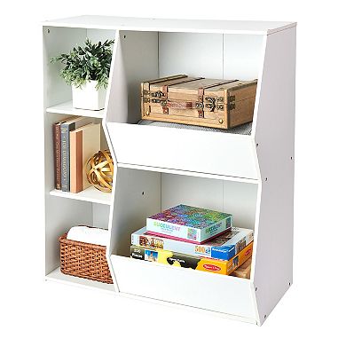 Badger Basket Side-by-Side Combo Shelves & Bins Storage Unit