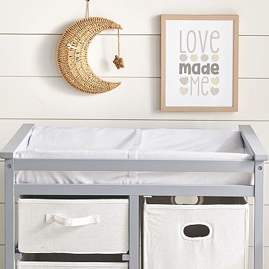 Badger Basket Contoured Changing Pad with Removable Cover