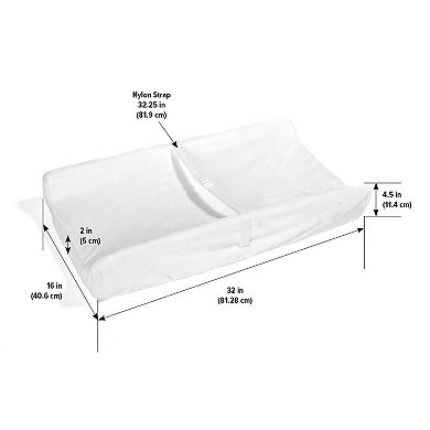 Badger Basket Contoured Changing Pad with Removable Cover