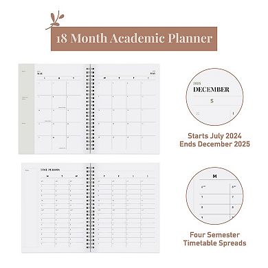 Rileys & Co Planner 2024-2025 Academic Year, 18-month Vertical Weekly Planner
