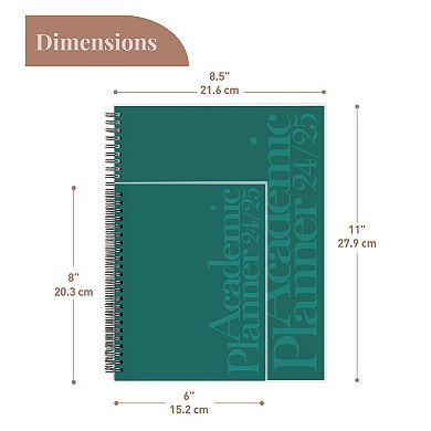 Rileys & Co Planner 2024-2025 Academic Year, 18-month Vertical Weekly Planner