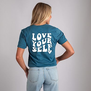 Love Yourself Heart - Women's Short Sleeve Graphic T-Shirt