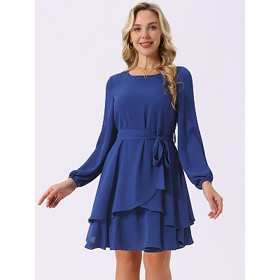 white christmas dresses Brunch Plans Floral Chiffon Skater Dress main image 1