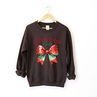 Coquette Christmas Girly Sweatshirt