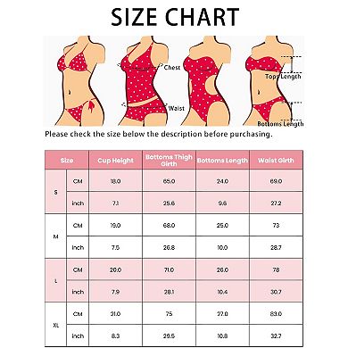 Women's Bikini Sets Two Piece Double Tie Back Triangle Bottoms Swimwear Suit