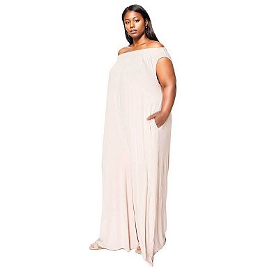 Plus Size Olson Wide Leg Pocket Jumpsuit