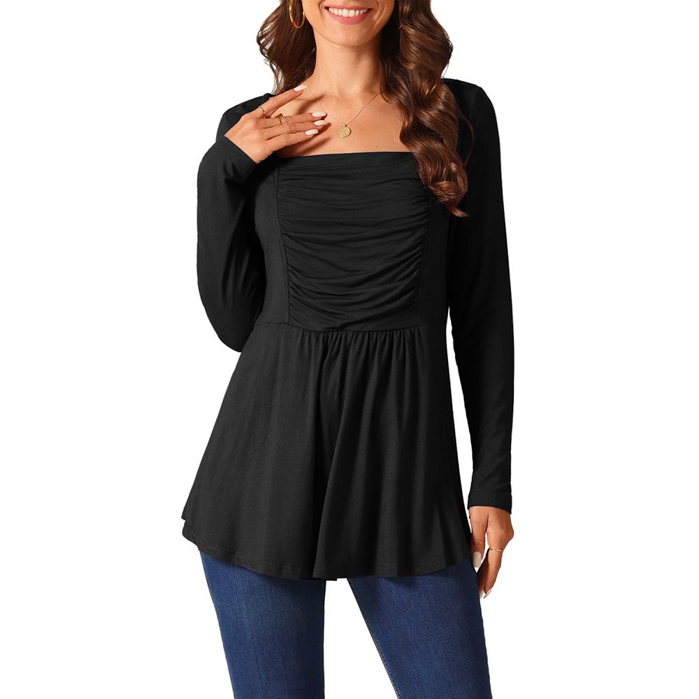 Relaxed Fit Long Sleeve Women's Shirt Blouse Top main image 0