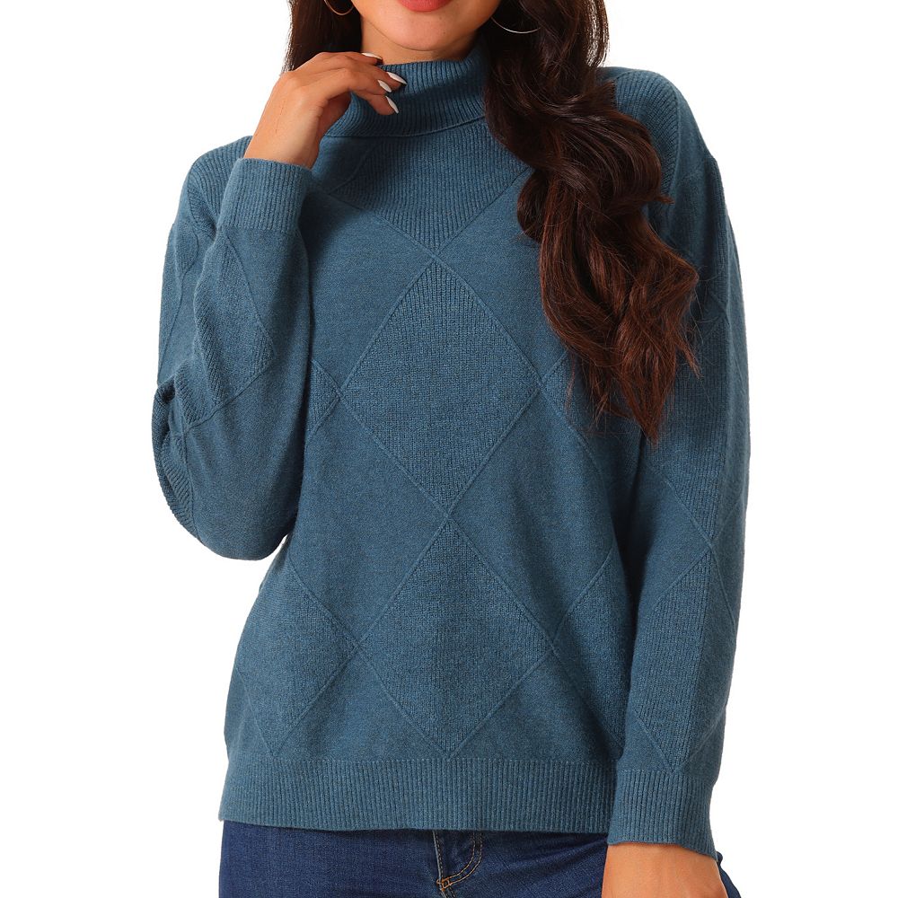 Winter Turtleneck Sweater Ins Solid Color Long Sleeve Pullover Top Women's Clothing