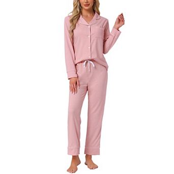 Women's Pajama Sets Long Sleeve Button Down Sleepwear Nightwear Casual Pjs Lounge Sets