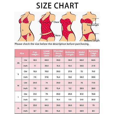Women's 2-piece Bikini Set Adjustable Straps Back Clasp Triangle Bottoms Swimwear