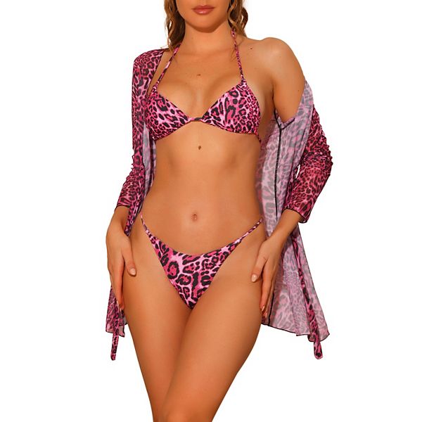 Bikini Leopard Ensemble 3 Pièces