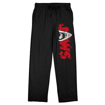 Men's Jaws Shark Logo Pajama Pants