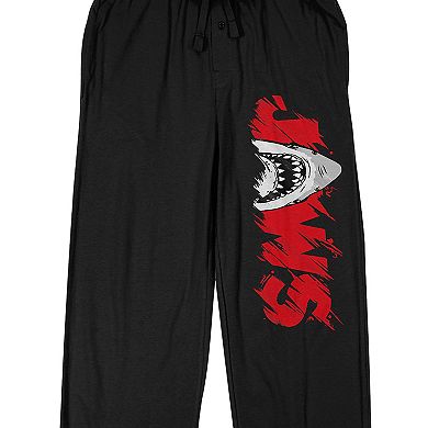 Men's Jaws Shark Logo Pajama Pants