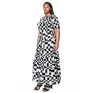 Plus Size Artemesia Tiered Maxi Dress