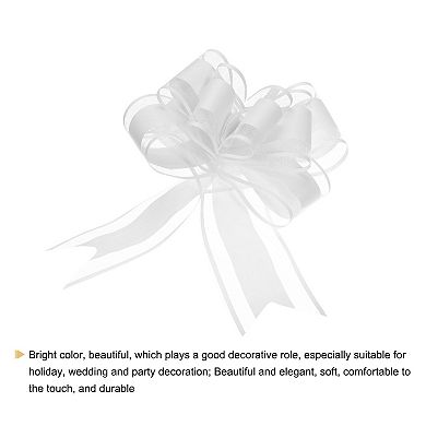 10pcs 9" Extra Large Pull Bow Gift Wrapping Big Organza Bows Ribbon For Wedding Baskets Presents