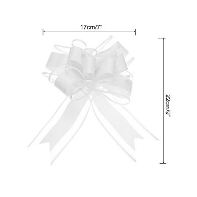 10pcs 9" Extra Large Pull Bow Gift Wrapping Big Organza Bows Ribbon For Wedding Baskets Presents