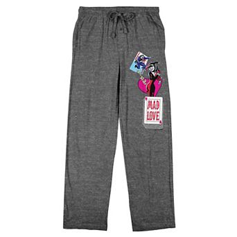 Men's Batman Animated Series Harley Quinn & The Joker Mad Love Pajama Pants