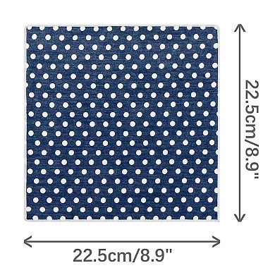 Men's Polka Dots Self-tied Neck Tie With Pocket Square Sets For Business Formal Suit