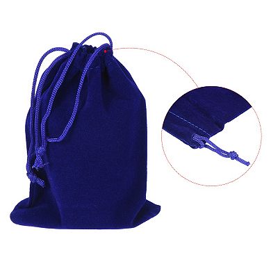 14x10cm Microfiber Pouch, 5pcs Soft Storage Drawstring Gift Bag For Glasses Wedding
