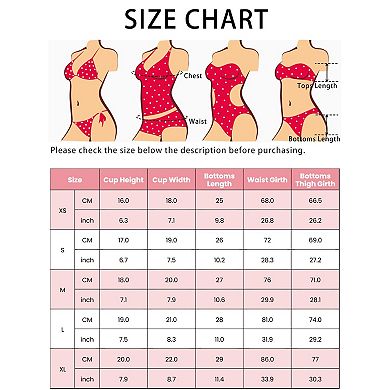 Women's Bikini 2 Piece Sets Back Lace Up Triangle Bottoms Swimwear Suits