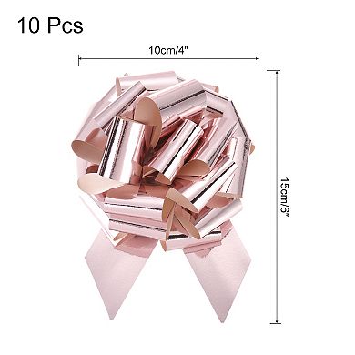 10pcs 4" Metallic Large Big Pull Bow Gift Wrapping Bows Ribbon for Wedding Car