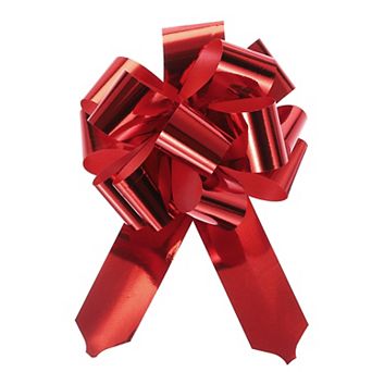 10 pc 4" Metallic Large Big Pull Bow Gift Wrapping Bows Ribbon for Wedding Car