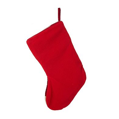 Glitzhome 20.00"l Hooked Stocking