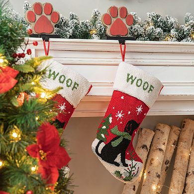 Glitzhome 20.00"l Hooked Stocking