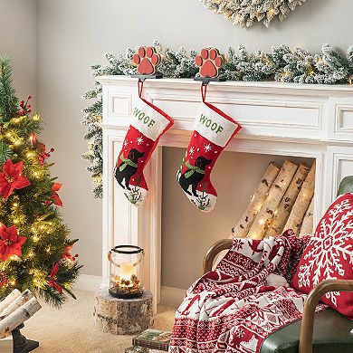 Glitzhome 20.00"l Hooked Stocking