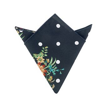 Men's Floral Lightweight Satin Pocket Squares 1 pc For Wedding Party