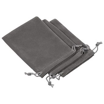 14x10cm Microfiber Pouch, 3 pc Soft Storage Drawstring Gift Bag For Glasses Wedding