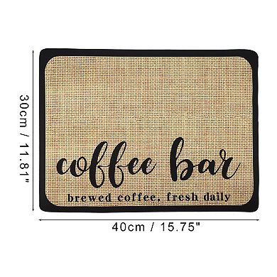 1 Pcs Drain Pad, No-rinse Durable Dish Drying Mat For Kitchen, Khaki, 15.75"x11.81"