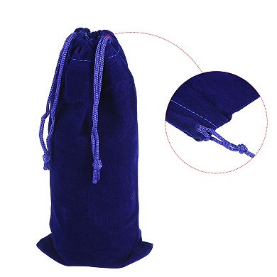 17x8cm Drawstring Gift Bags, 3Pcs Soft Flannel Cloth Storage Pouch
