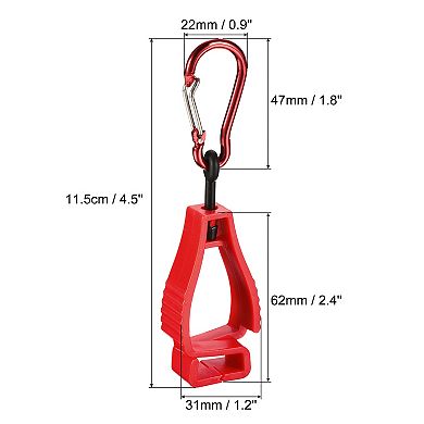 2 Pack Gloves Grabber Catcher Prevent Losing Hook Clips Holder Helmet Hanger