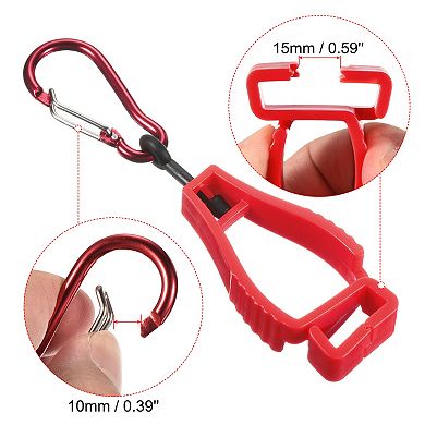 2 Pack Gloves Grabber Catcher Prevent Losing Hook Clips Holder Helmet Hanger