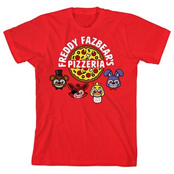 Boys 8-20 Five Nights At Freddy's Pizzeria Character Short Sleeve Graphic Tee