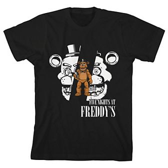 Boys 8-20 Five Nights At Freddy's Split Freddy Face Short Sleeve Graphic Tee