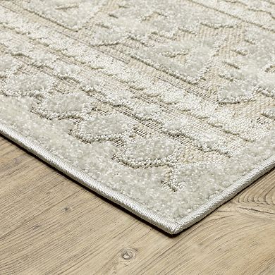 StyleHaven Tierra Tone-on-Tone Tribal Influnence Mixed Pile Area Rug