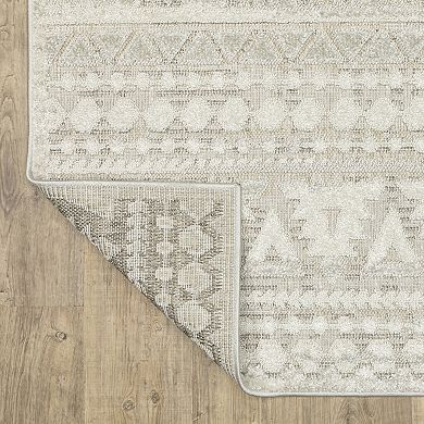 StyleHaven Tierra Tone-on-Tone Tribal Influnence Mixed Pile Area Rug
